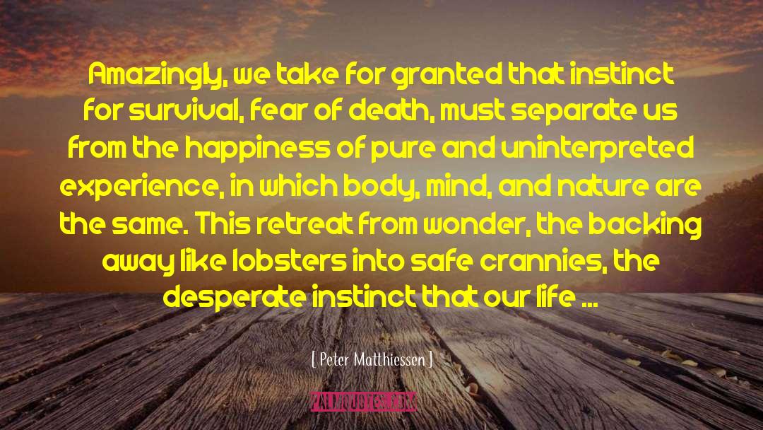 Lobsters quotes by Peter Matthiessen
