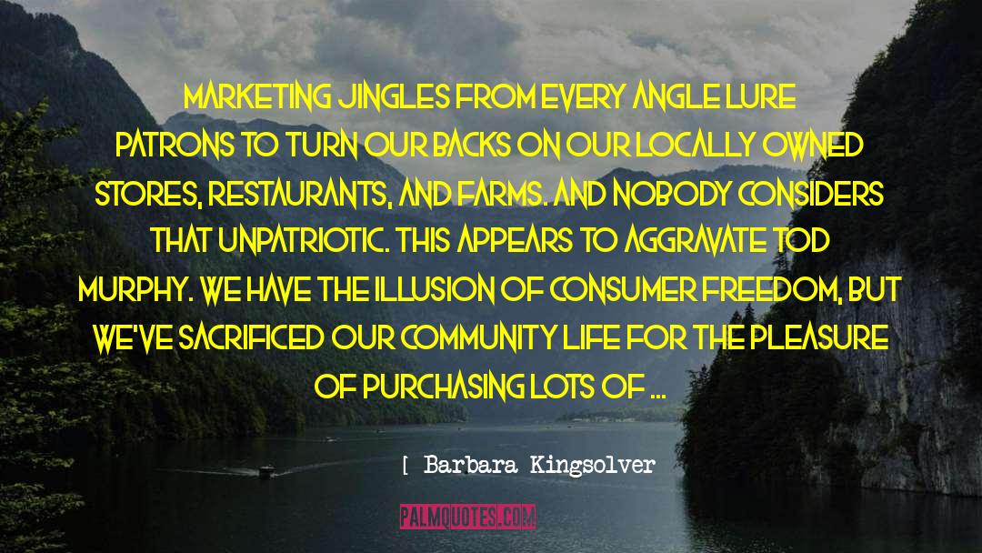 Locally quotes by Barbara Kingsolver