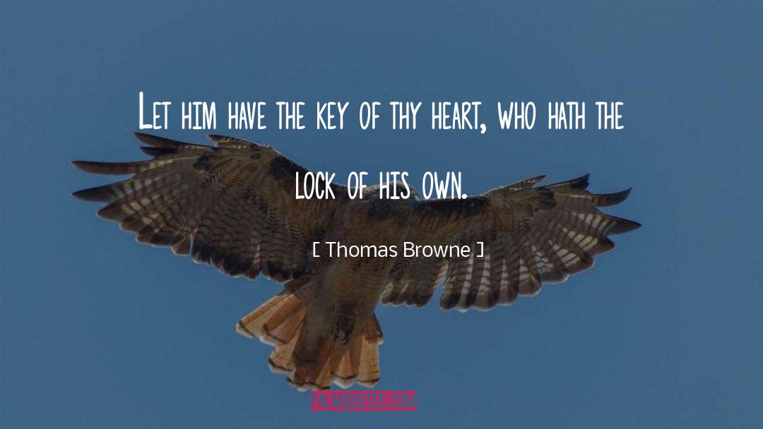 Lock quotes by Thomas Browne