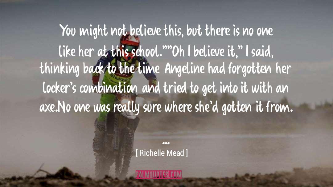 Lockers quotes by Richelle Mead