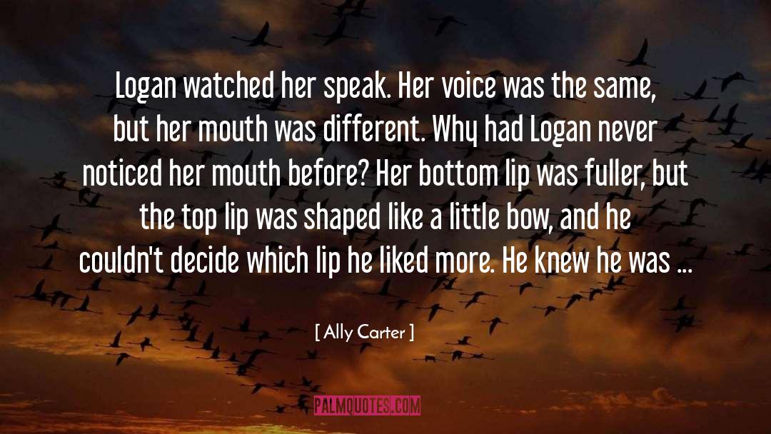 Logan And Maddy quotes by Ally Carter