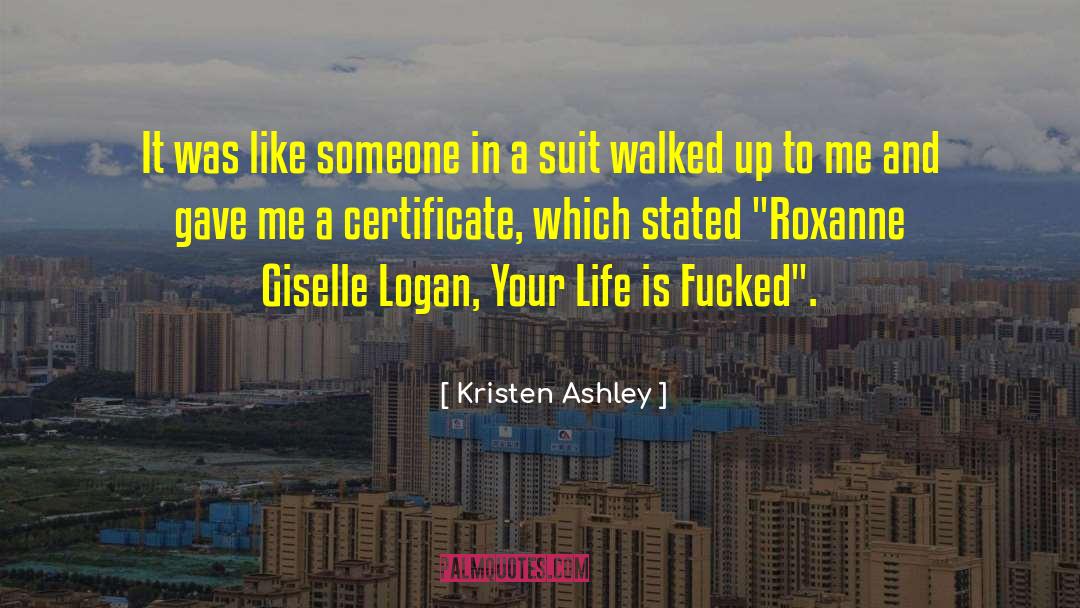 Logan Brandenburg quotes by Kristen Ashley