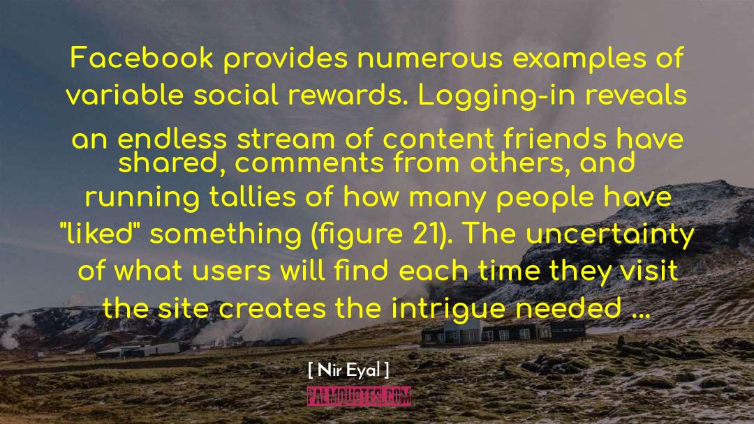 Logging quotes by Nir Eyal