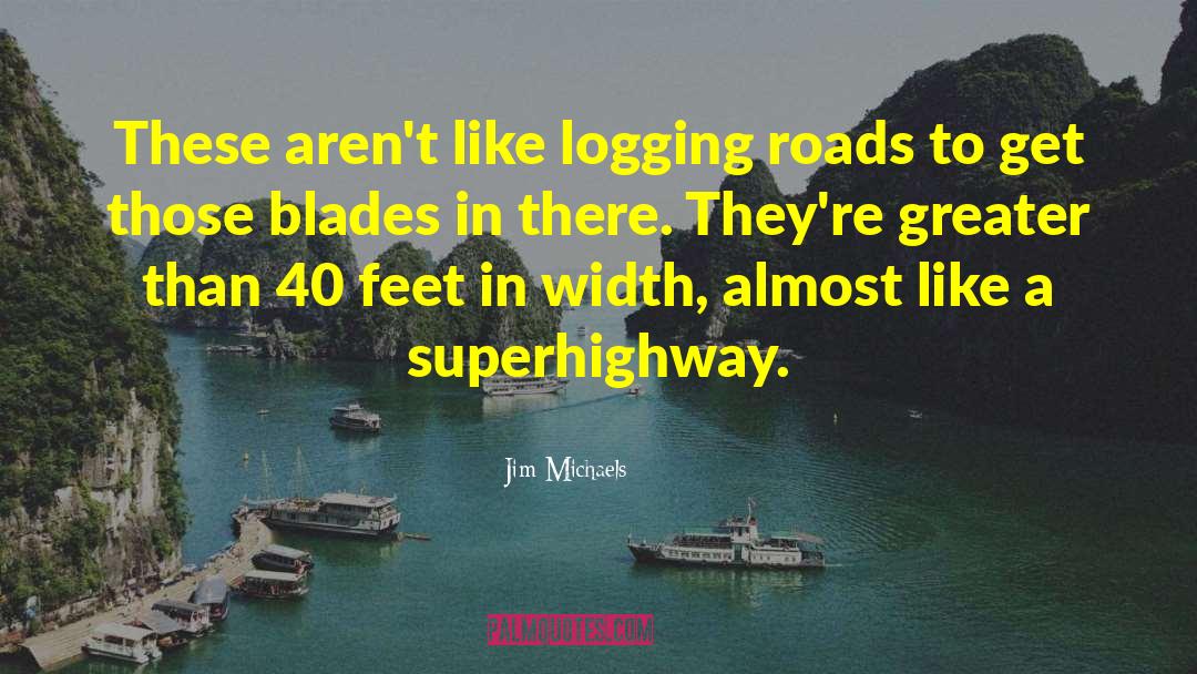 Logging quotes by Jim Michaels
