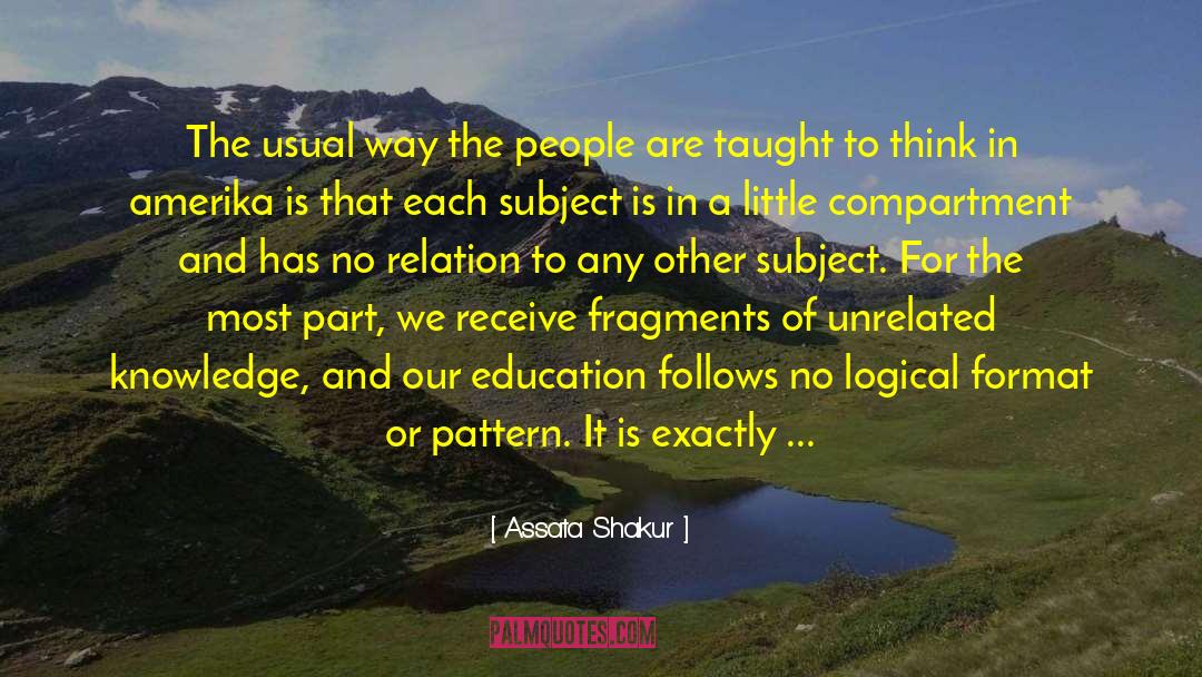 Logical Deduction quotes by Assata Shakur