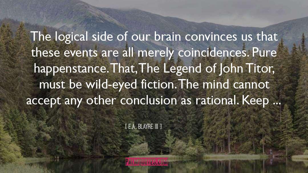 Logical Fallacy quotes by E.A. Blayre III