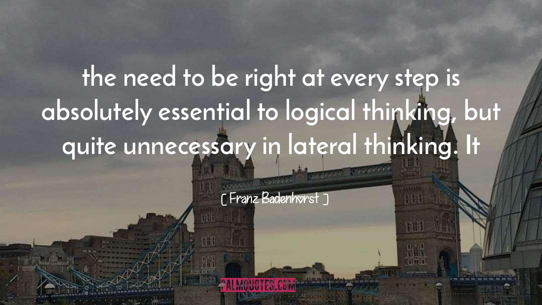 Logical Thinking quotes by Franz Badenhorst