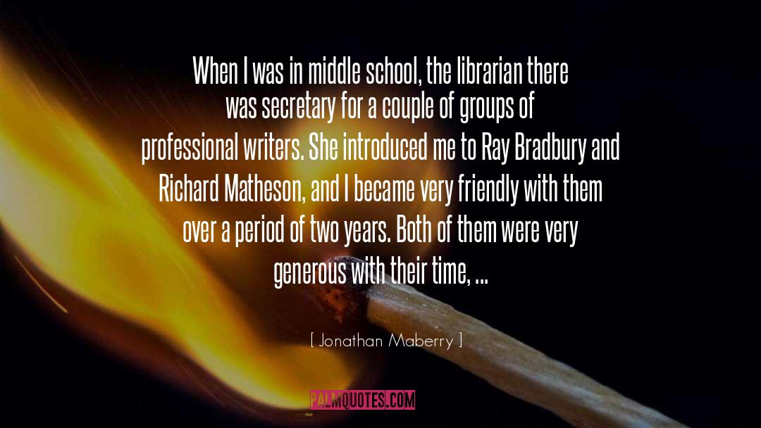 Loiederman Middle School quotes by Jonathan Maberry