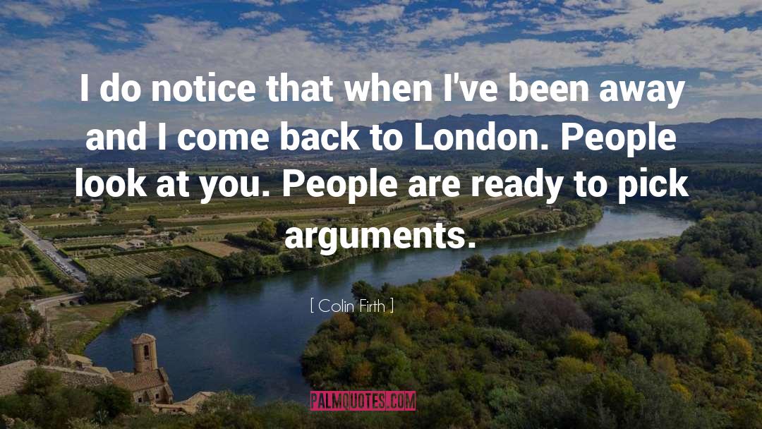 London Londoners quotes by Colin Firth