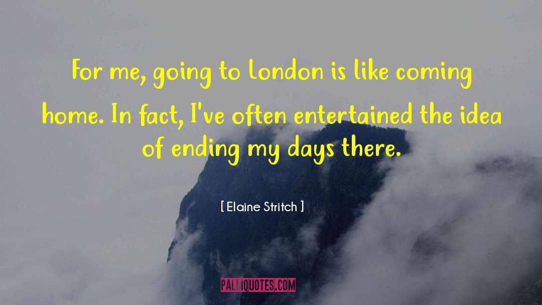 London Weather quotes by Elaine Stritch