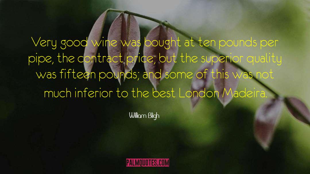 London Weather quotes by William Bligh