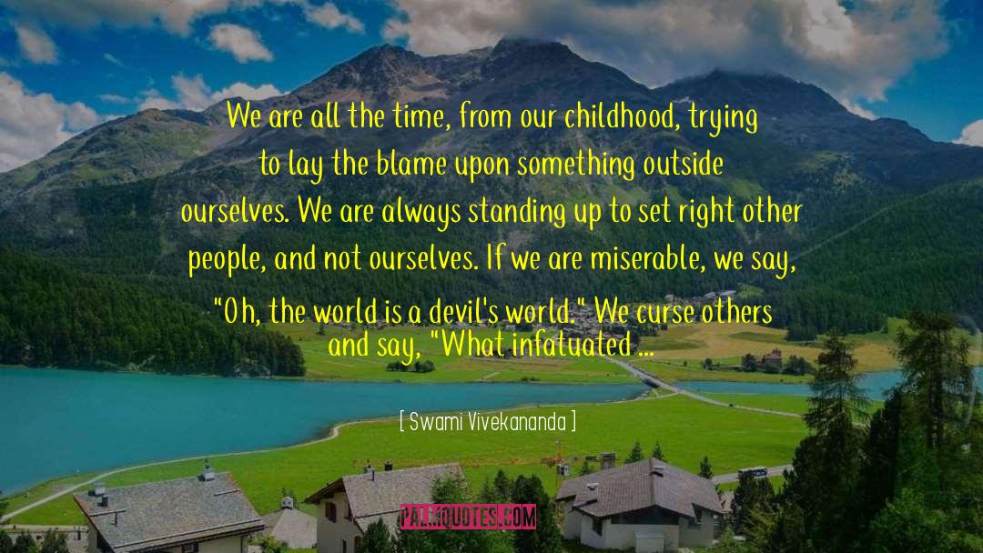 Lonely Childhood quotes by Swami Vivekananda