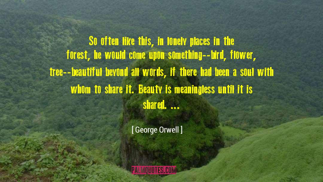 Lonely Places quotes by George Orwell