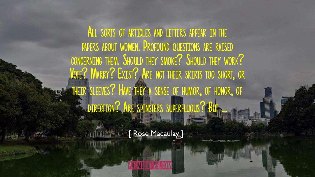 Lonely Women quotes by Rose Macaulay