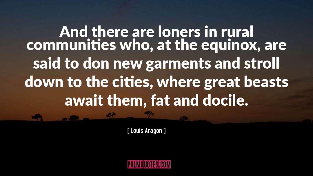 Loners quotes by Louis Aragon