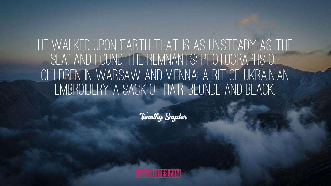 Long Blonde Hair quotes by Timothy Snyder