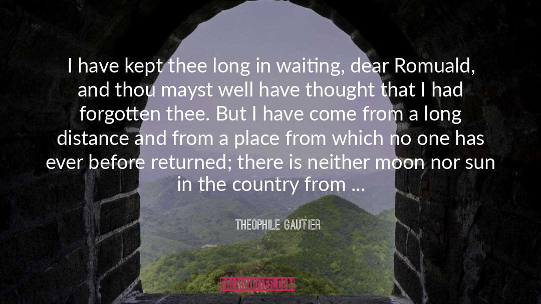Long Distance Love Affairs quotes by Theophile Gautier