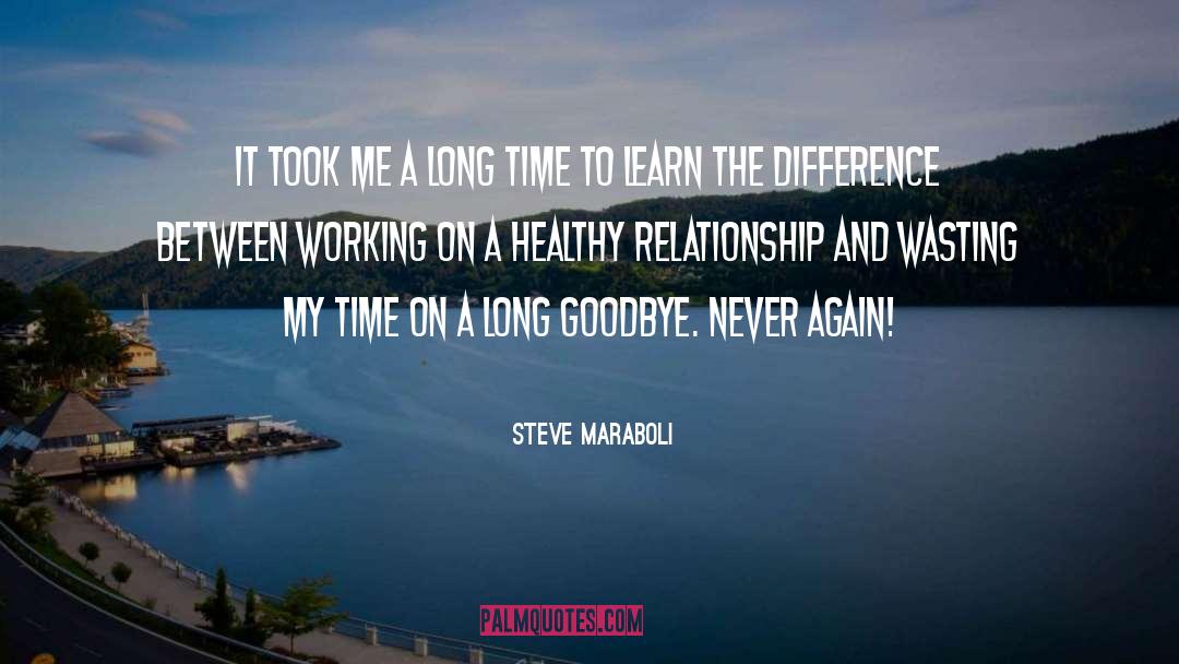 Long Goodbye quotes by Steve Maraboli