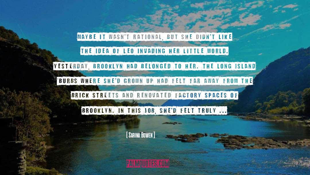 Long Island quotes by Sarina Bowen