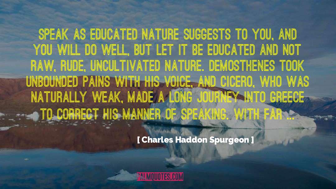 Long Journey quotes by Charles Haddon Spurgeon