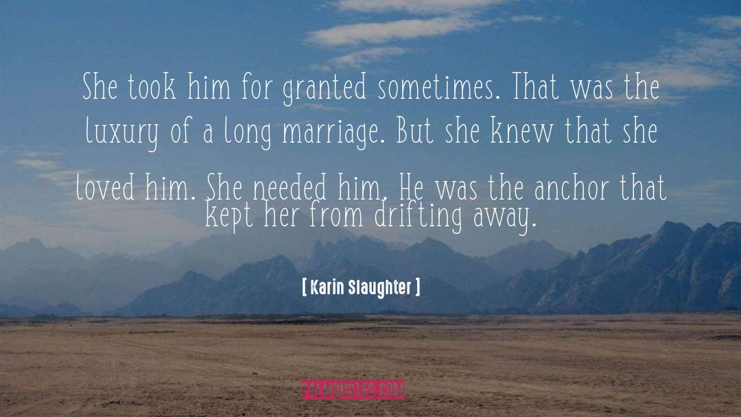 Long Marriage quotes by Karin Slaughter