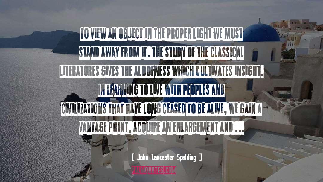 Long Sad quotes by John Lancaster Spalding