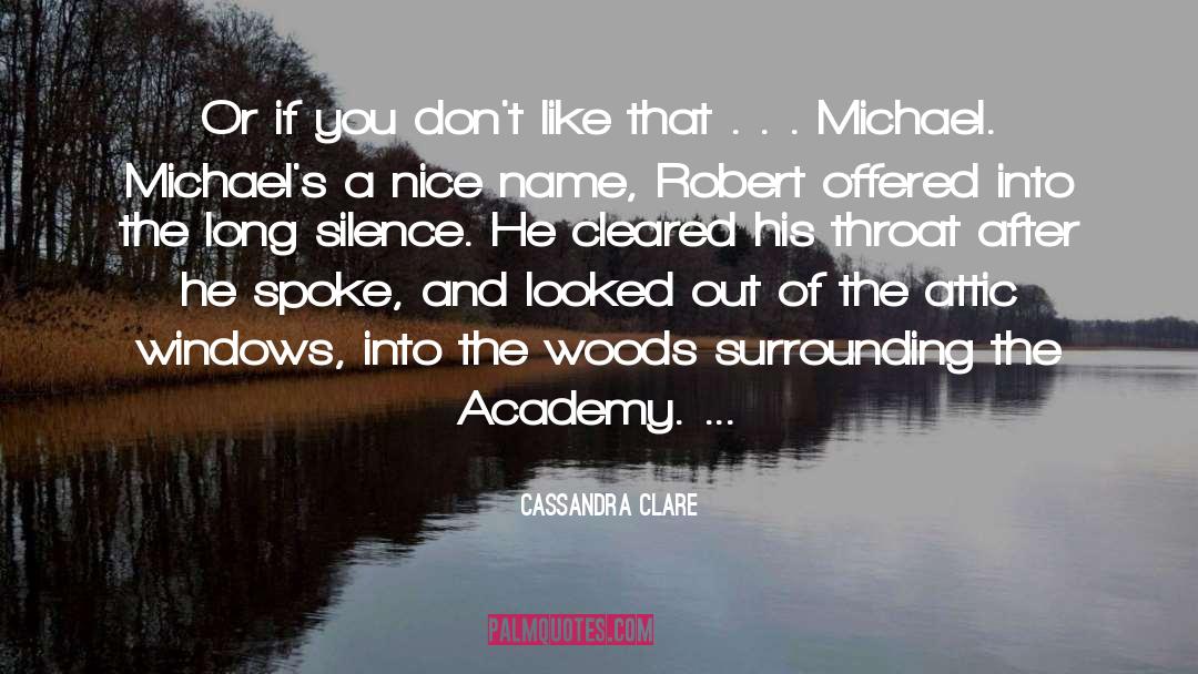 Long Silence quotes by Cassandra Clare