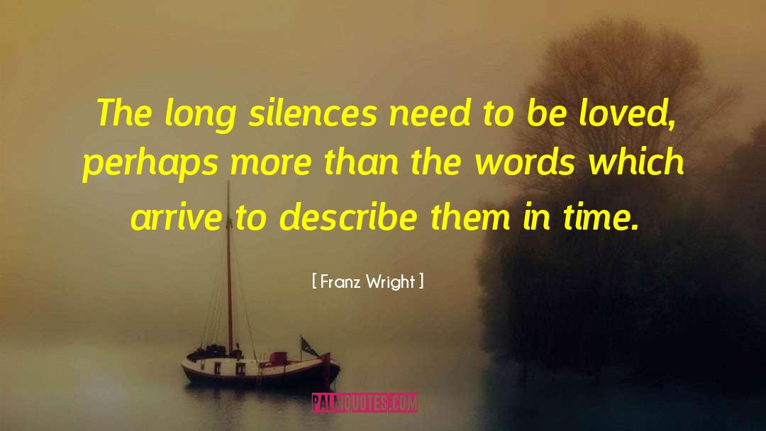 Long Silence quotes by Franz Wright