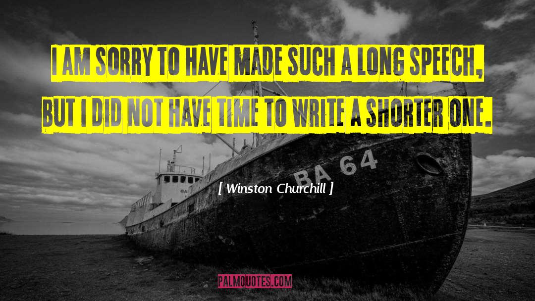 Long Speeches quotes by Winston Churchill