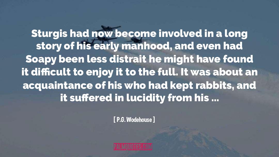 Long Story quotes by P.G. Wodehouse