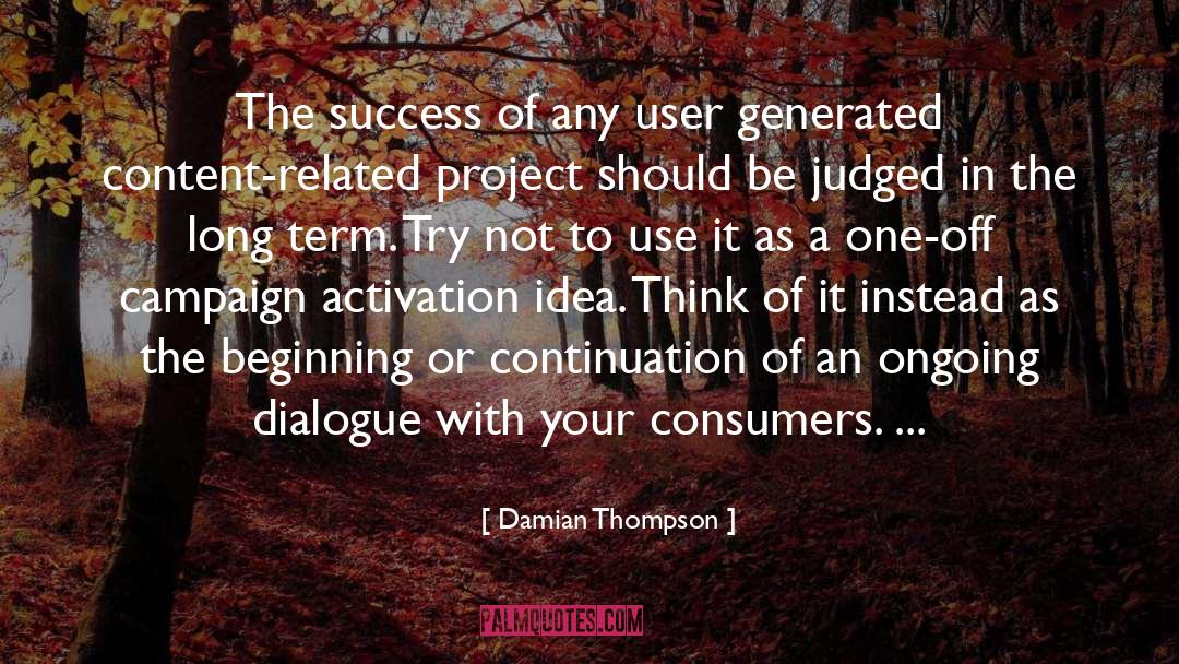 Long Term Business Relationship quotes by Damian Thompson