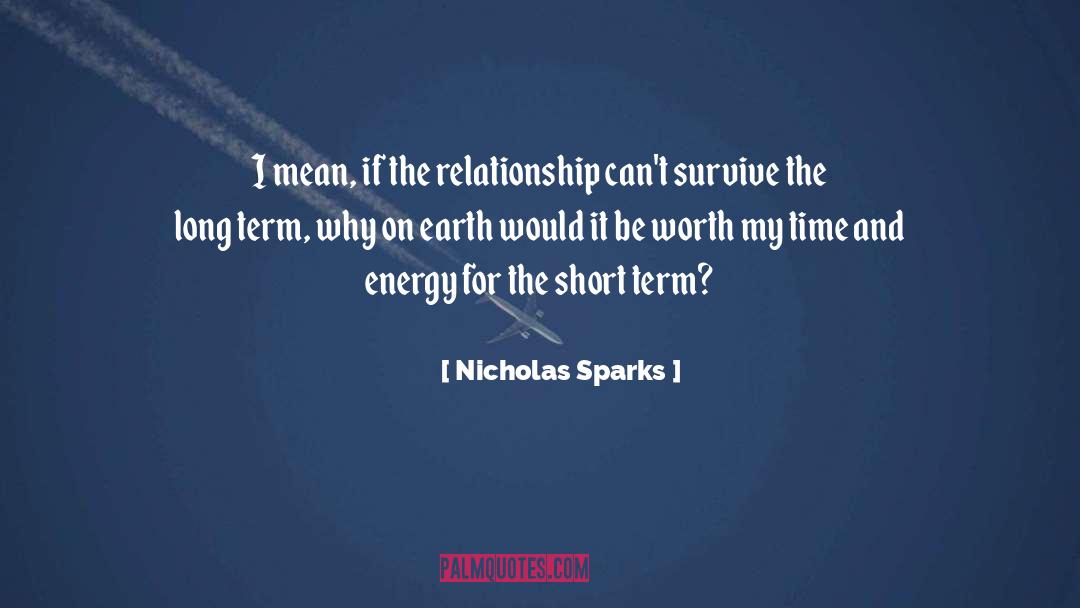 Long Term quotes by Nicholas Sparks