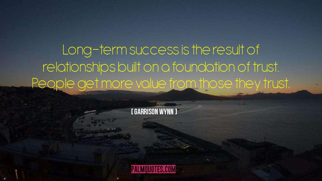 Long Term Success quotes by Garrison Wynn