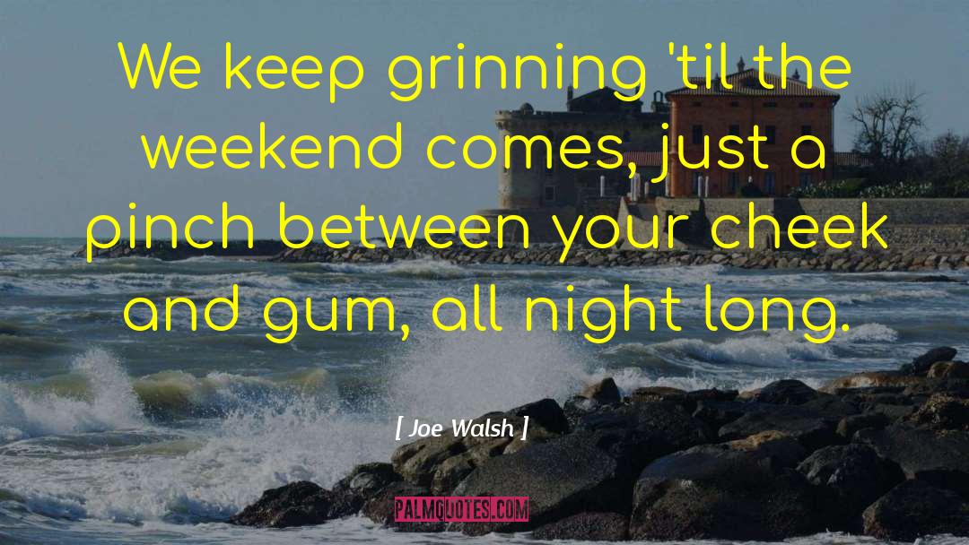 Long Weekend quotes by Joe Walsh