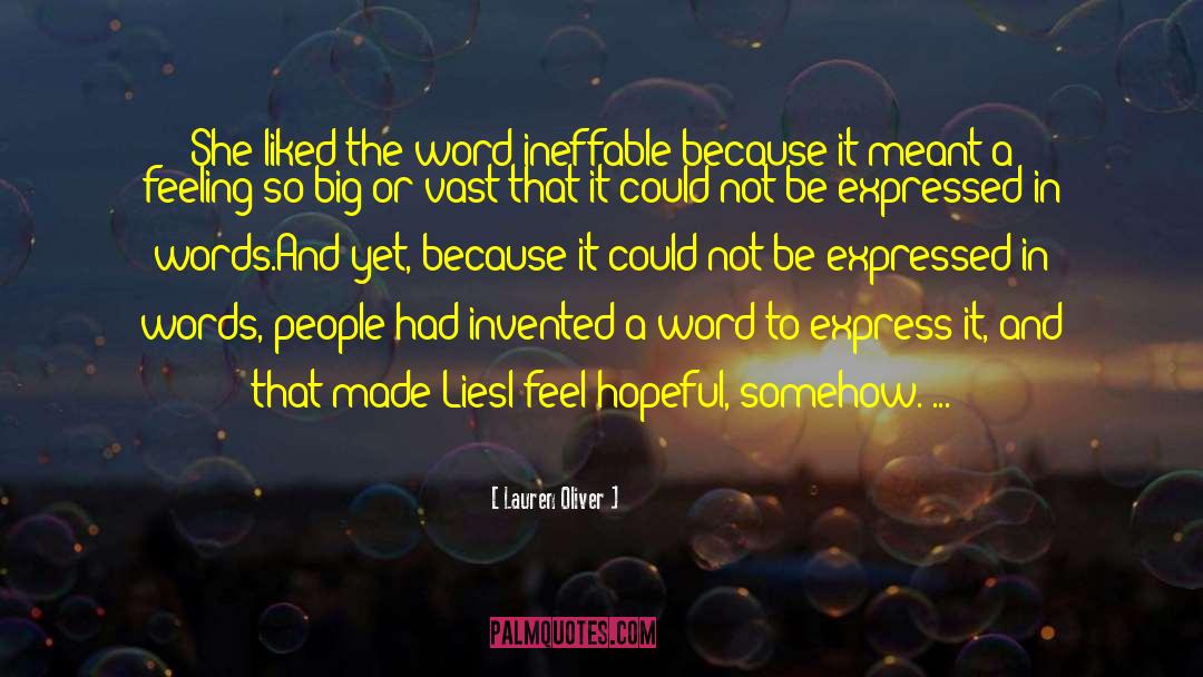 Long Words quotes by Lauren Oliver