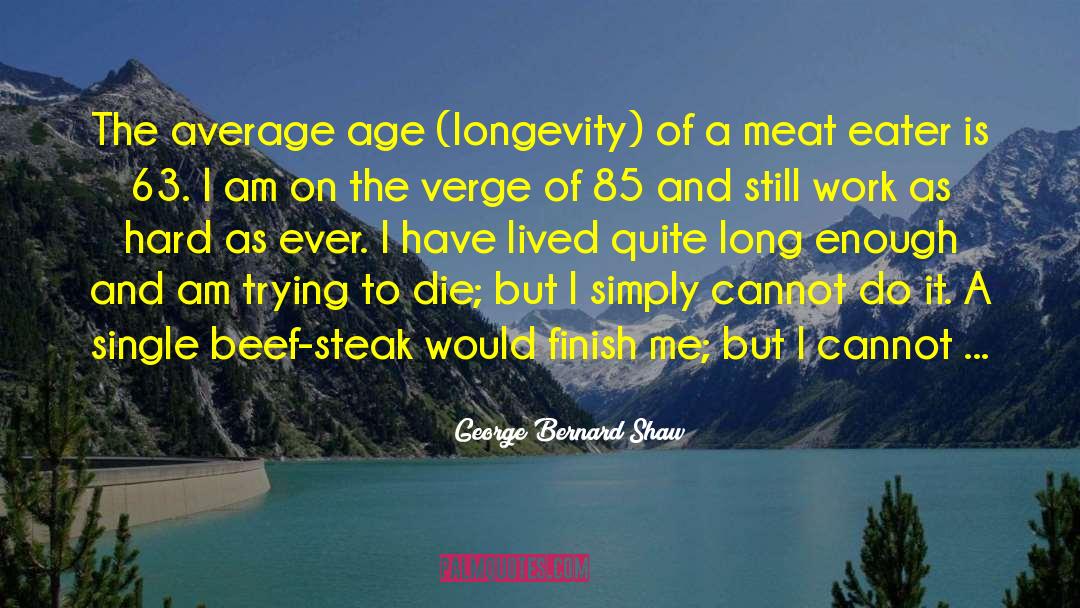 Longevity quotes by George Bernard Shaw