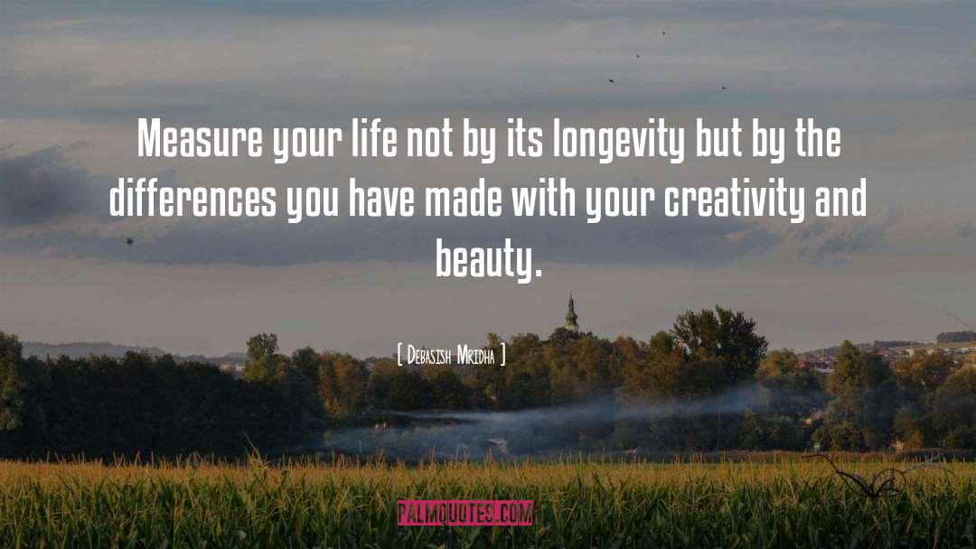Longevity quotes by Debasish Mridha