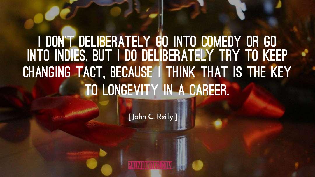 Longevity quotes by John C. Reilly