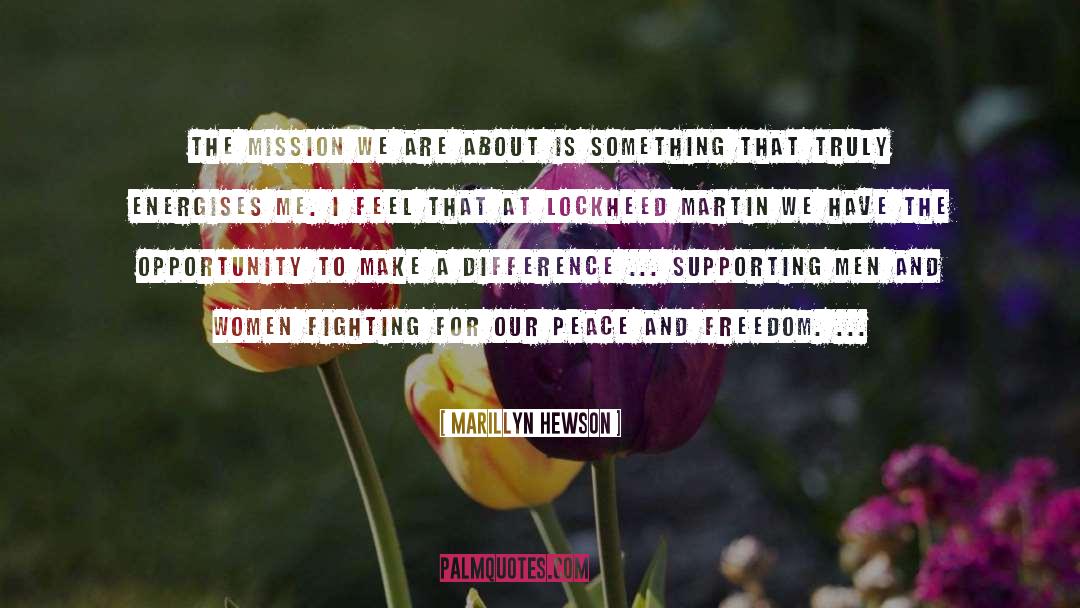 Longing For Peace quotes by Marillyn Hewson
