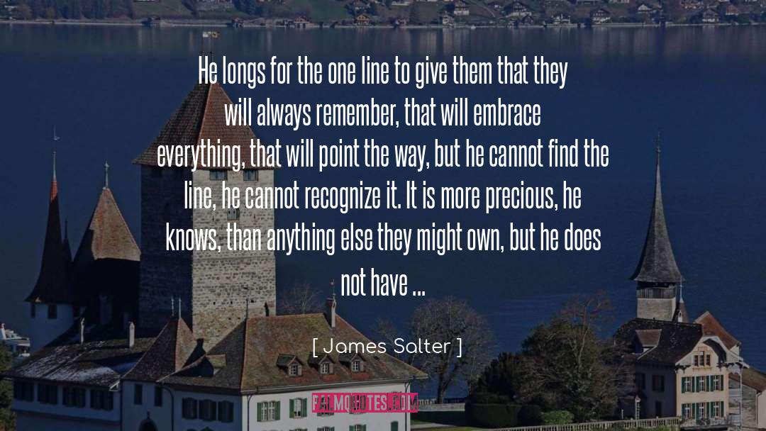 Longs quotes by James Salter