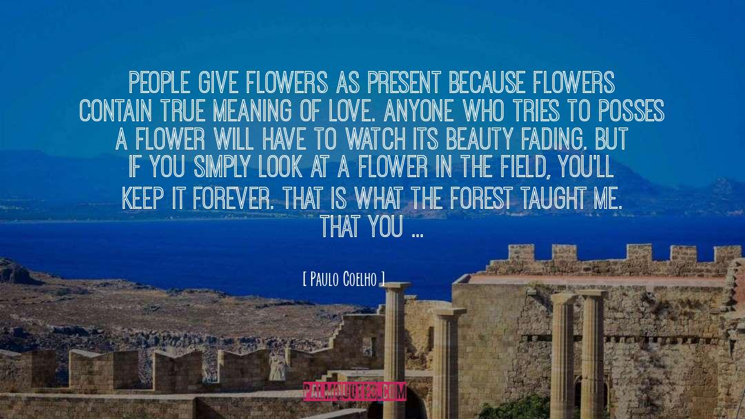 Look At A Flower quotes by Paulo Coelho