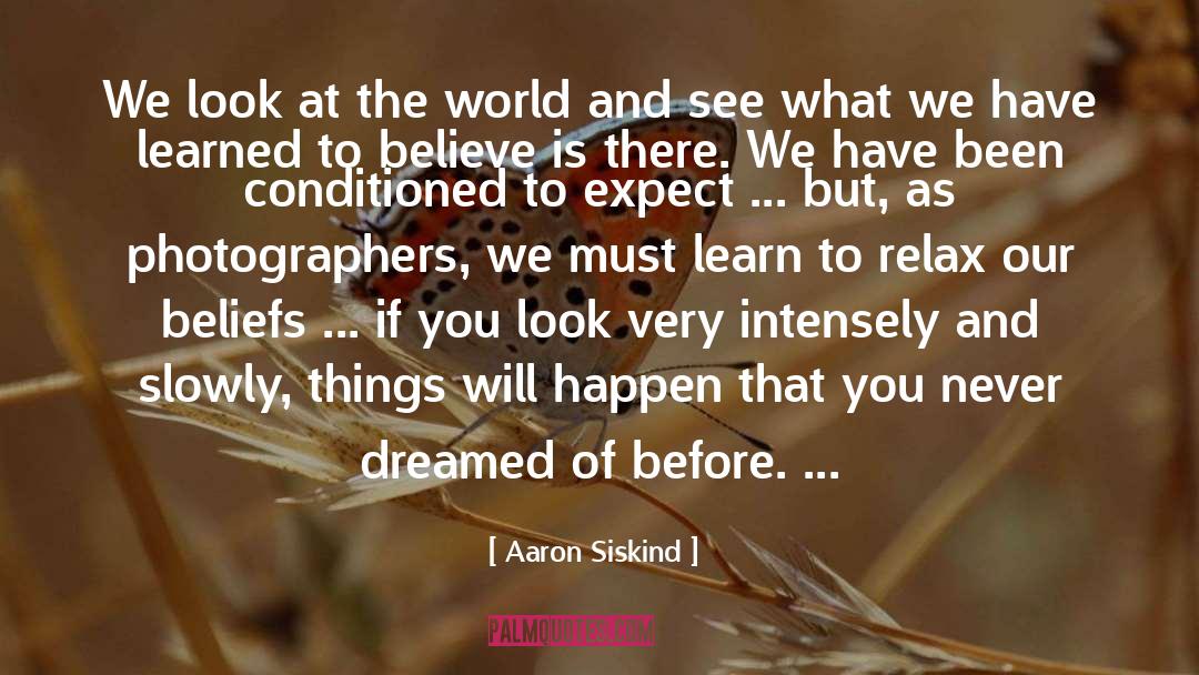 Look At The World quotes by Aaron Siskind
