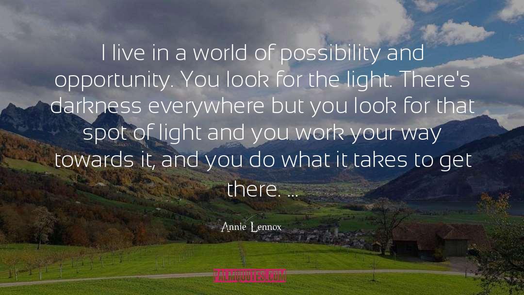 Look For The Light quotes by Annie Lennox