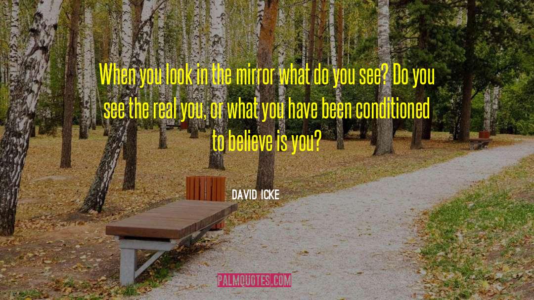 Look In The Mirror quotes by David Icke