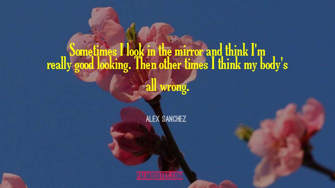 Look In The Mirror quotes by Alex Sanchez
