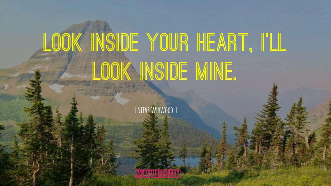 Look Inside quotes by Steve Winwood