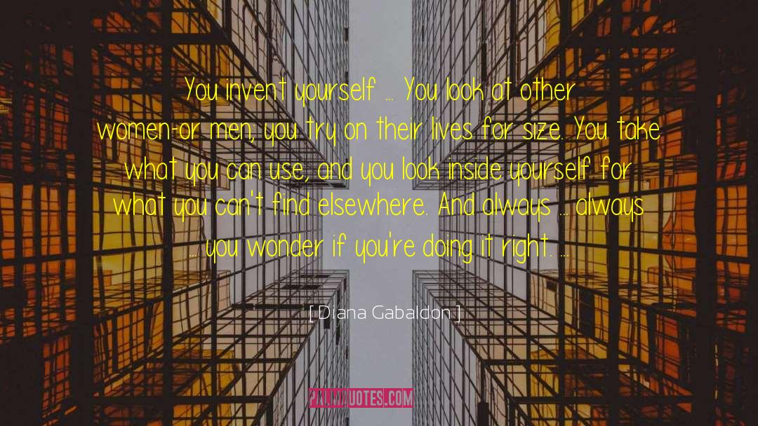Look Inside Yourself quotes by Diana Gabaldon