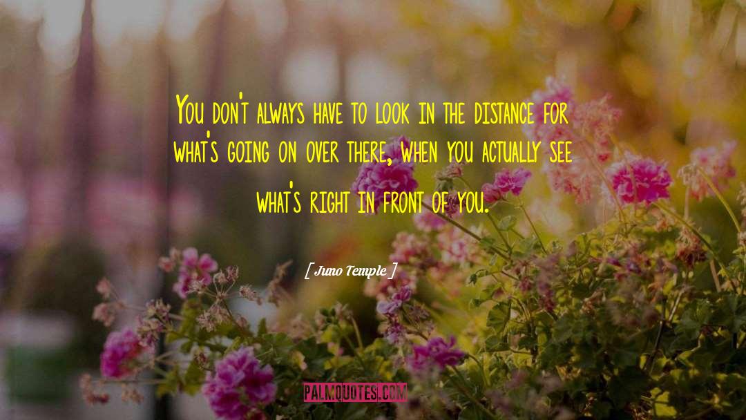 Look Right In Front Of You quotes by Juno Temple