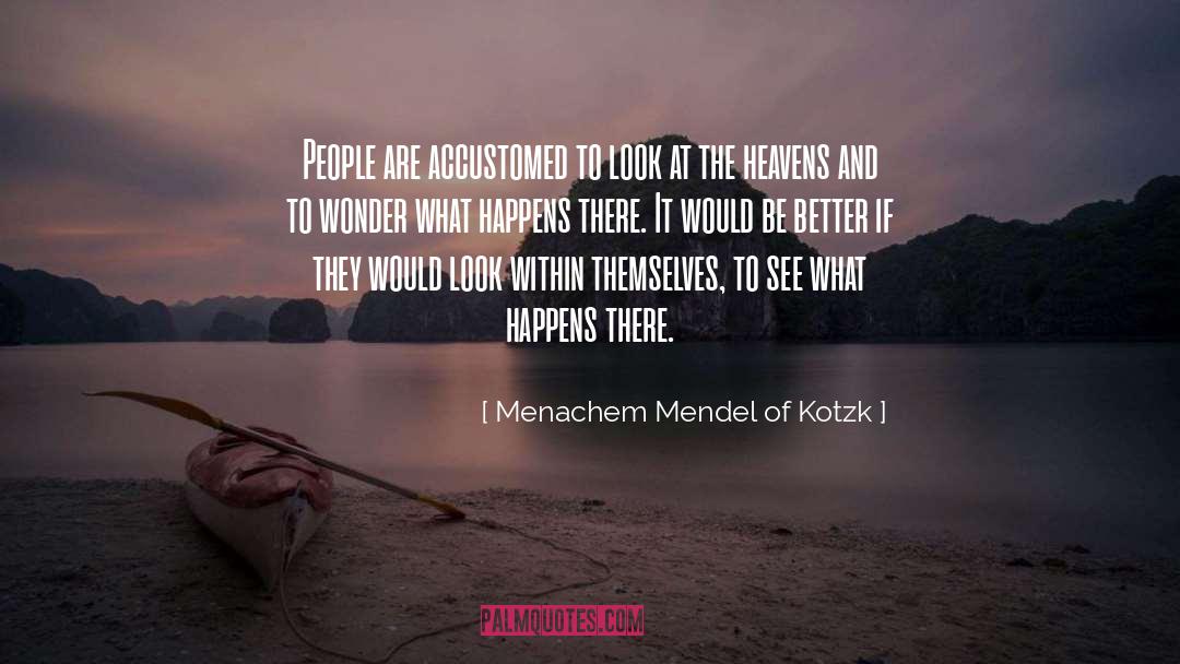 Look Within quotes by Menachem Mendel Of Kotzk