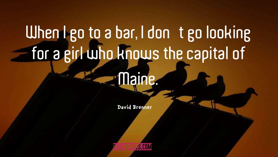 Looking For A Girl quotes by David Brenner